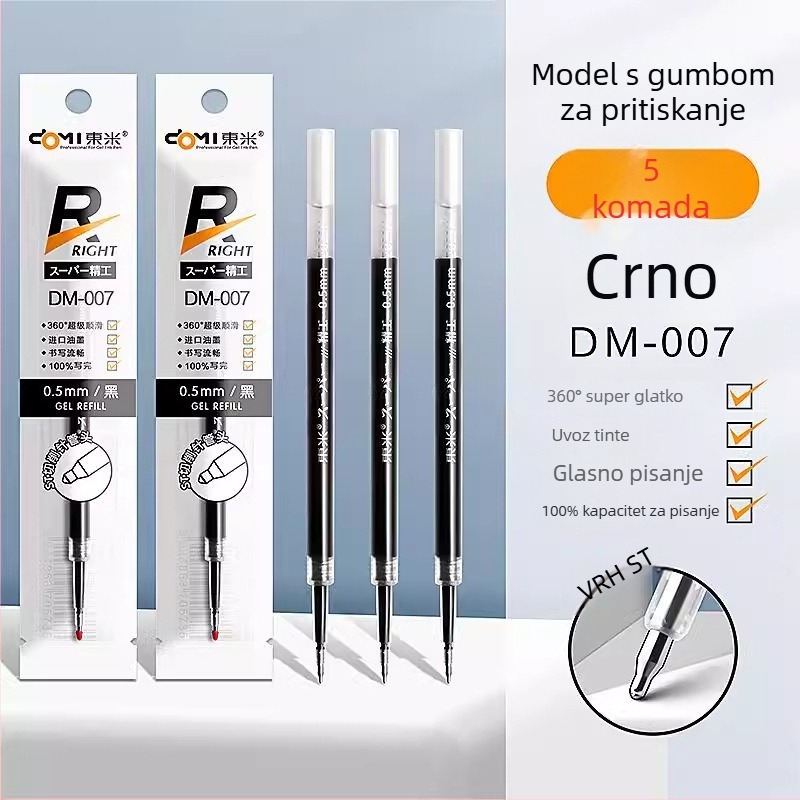 Dongmi DM911 Precision kuglični pero, plastično kućište, neizbrisivo, materijal vrha: drugi materijali