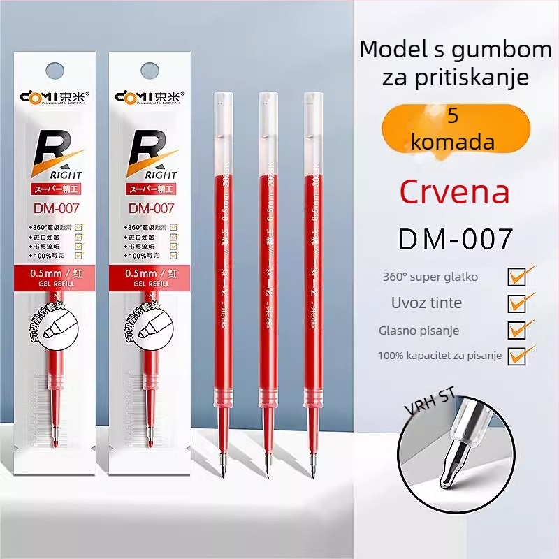 Dongmi DM911 Precision kuglični pero, plastično kućište, neizbrisivo, materijal vrha: drugi materijali
