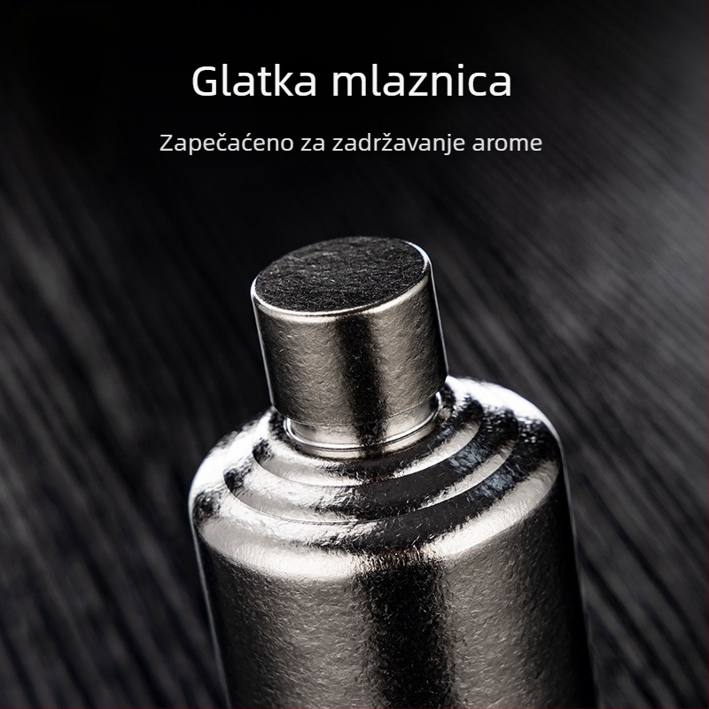 Rongshantang boca za vino od čistog titana, prenosna za vanjske uvjete - moderni minimalistički stil, prazna boca za vino, mogućnost tiskanja logotipa