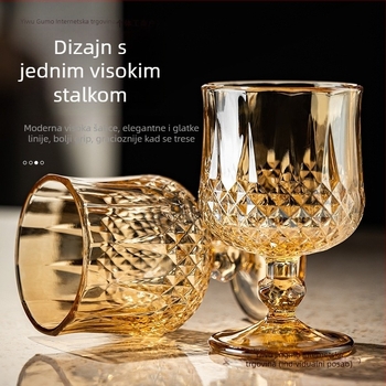 Set čaša od stakla: čaše za pivo, čaše za crveno vino, brendijeve i viski čaše, kapacitet 1000 ml i više, jednostavan stil