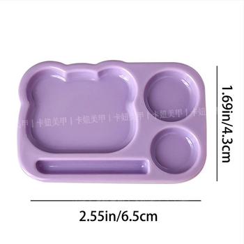 Stalak za nokte s dizajnom privlačnog ljubimca, stolni organizator i držač olovke – plastika i keramika – brend kaniu – 1 kom