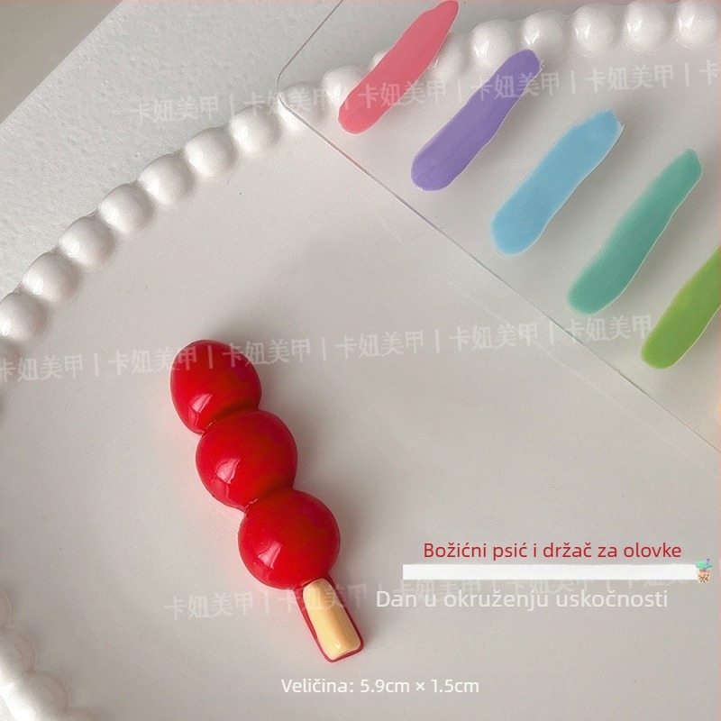 Stalak za nokte s dizajnom privlačnog ljubimca, stolni organizator i držač olovke – plastika i keramika – brend kaniu – 1 kom