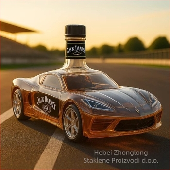 Whiskey dekanter Corvette C8, staklena boca, lagani luksuzni retro stil, pojedinačno pakiranje