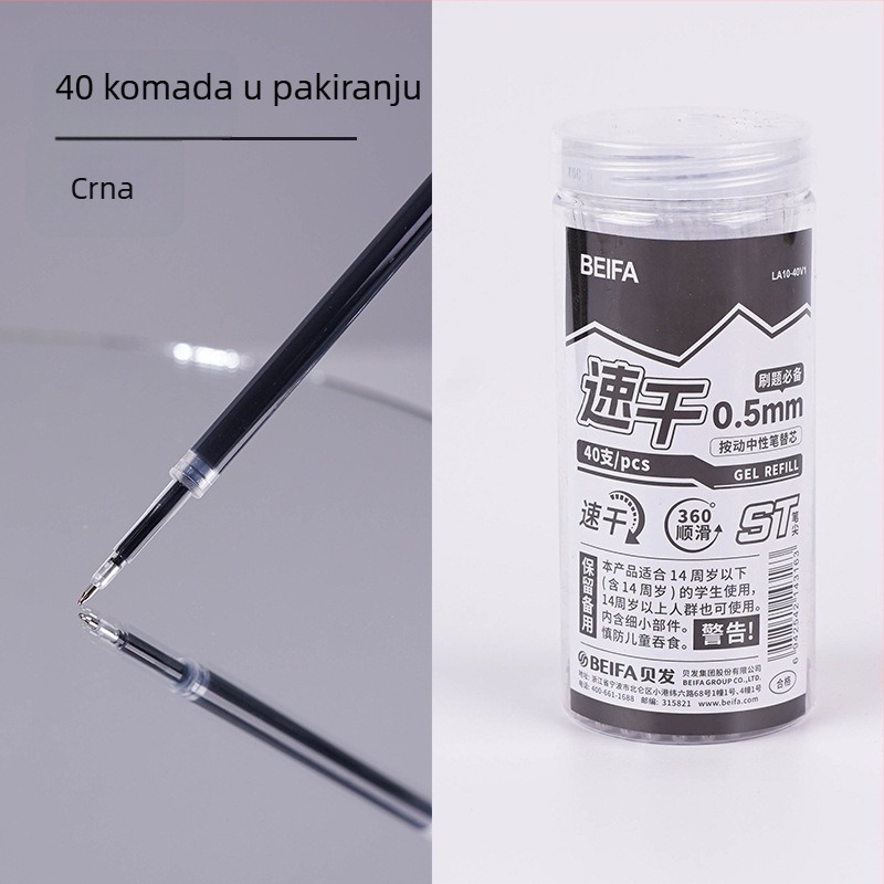 Refil Bucket ST pero, 0,5 mm ST vrh, plastični refil za neutralna pera