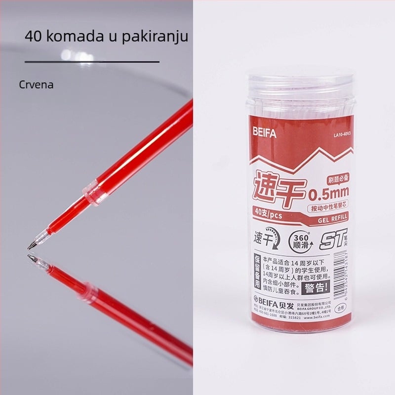 Refil Bucket ST pero, 0,5 mm ST vrh, plastični refil za neutralna pera