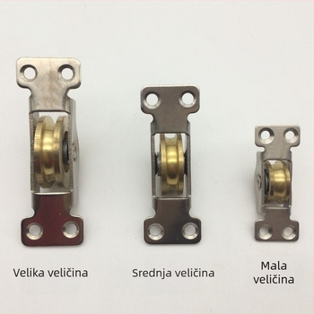 Kotači za klizna vrata baznog ormara (Materijal: Bakar; Model: Kotači za klizna vrata baznog ormara; Primjena: vodilice za vrata i prozore; Stil: Moderan minimalistizam)
