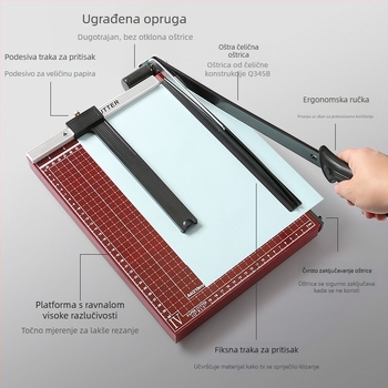 Ručni mini rezač papira za A4/A5, za rezanje fotografija i vizitki