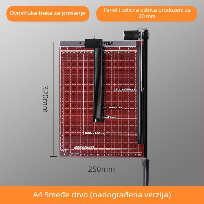 Ručni mini rezač papira za A4/A5, za rezanje fotografija i vizitki
