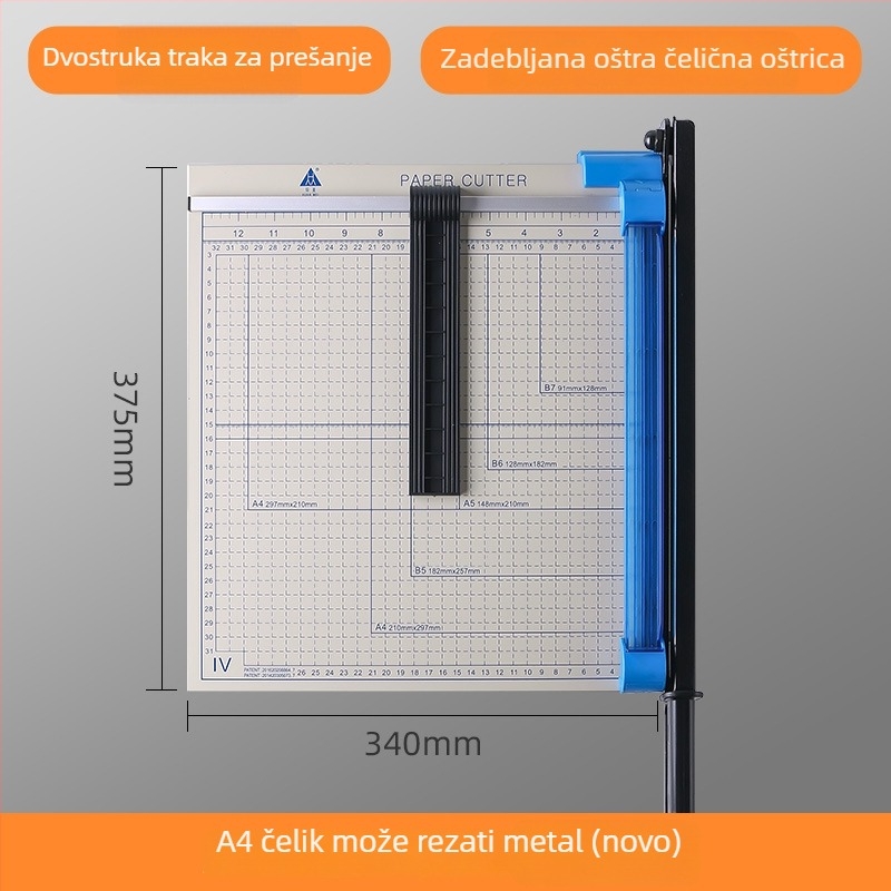 Ručni mini rezač papira za A4/A5, za rezanje fotografija i vizitki