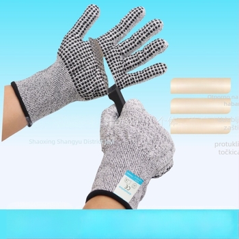 Zaštitne rukavice za tvornicu – razina 5 protiv klizanja i rezanja, debele i otporne na habanje HPPE, za unutarnju i vanjsku uporabu u tvornici