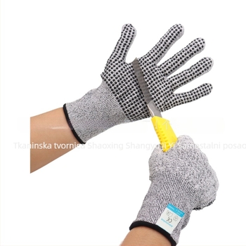 Zaštitne rukavice za tvornicu – razina 5 protiv klizanja i rezanja, debele i otporne na habanje HPPE, za unutarnju i vanjsku uporabu u tvornici