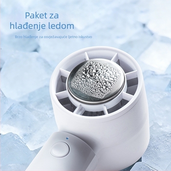 2026-novi ručni ventilator za hlađenje s turbinskim pogonom, snažan protok zraka, držač za telefon, mini ventilator s poluvodičkim hlađenjem