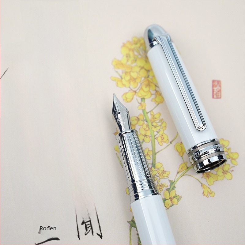 Pero za mastilo s nehrđajućim čeličnim kućištem, vrh iridij 0,5 mm, dvostrani sustav tinte (sac i apsorber), model 911.