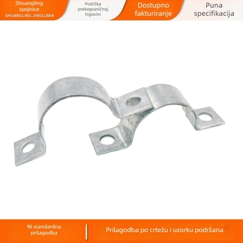 Spona za montažu, U-oblik, galvanizirana, promjer pričvršćivanja 12–700 mm, pogodna za fotovoltne sustave i prometne objekte