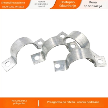 Spona za montažu, U-oblik, galvanizirana, promjer pričvršćivanja 12–700 mm, pogodna za fotovoltne sustave i prometne objekte