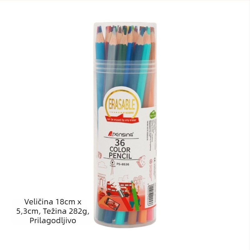Set obojenih olovaka za djecu, 48 boja, plastično kućište, označivanje u malim serijama, Vrsta: Drugo (Brand: Peng sheng; Kućište: Plastika; Označivanje: u malim serijama; Vrsta: Drugo)