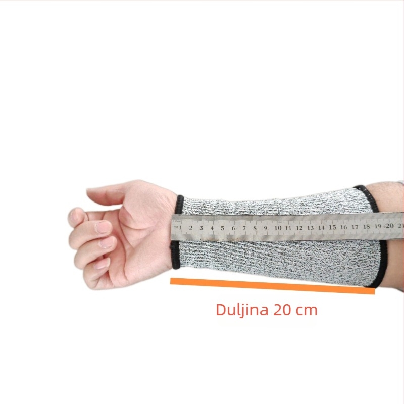 HPPE razine 5 otporan na rezanje rukav za podlakticu, za industrijsku upotrebu (tvornice, tvornice stakla, klanice)