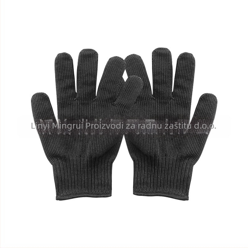 Rukavice otporne na rezanje razina 5, vlakno od polietilena visoke čvrstoće i nehrđajući čelični žica, za obradu stakla, petrohemijsku i mehaničku obradu