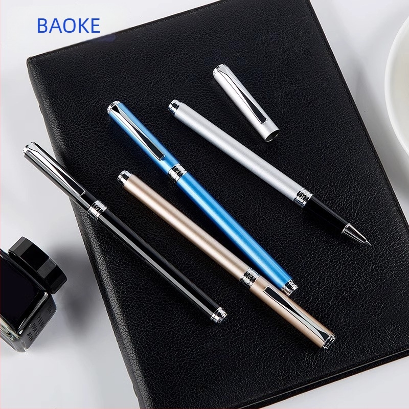 Fontana olovka s kovovim tijelom, sustav apsorpcije mastila, čelična vrh, kutija, model PM158, 12 komada u kutiji