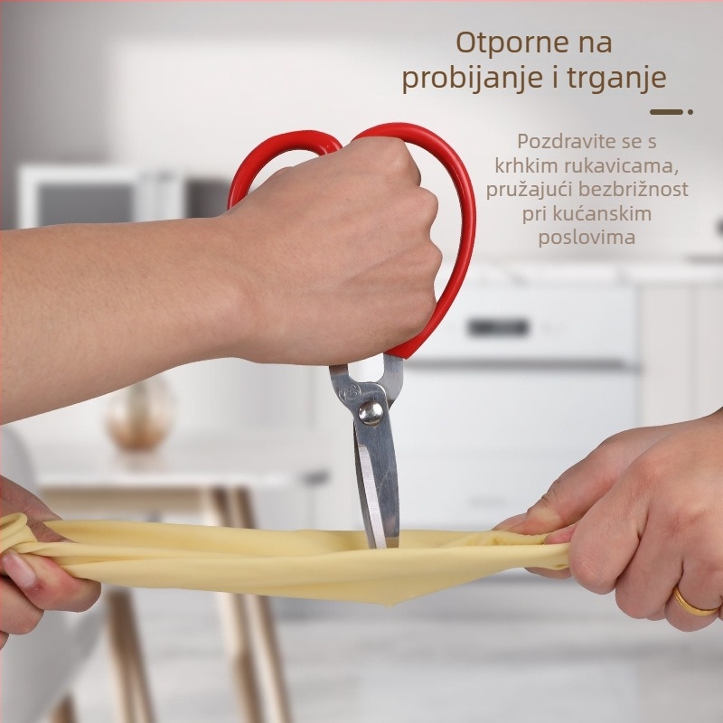 Deblje otporne na probijanje i habanje radne rukavice, vodootporne i otporne na ulje latex rukavice za kućnu upotrebu, za pranje rublja, suđa i kućno čišćenje
