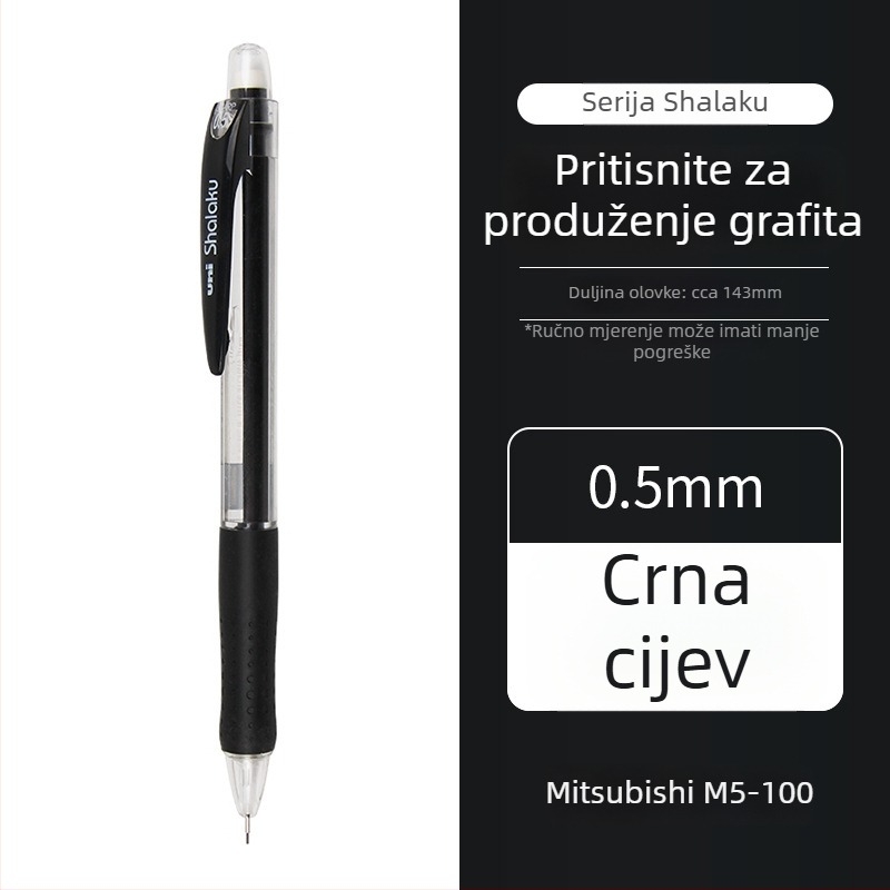 UNI/Mitsubishi mehanička olovka M5-100, plastično kućište, 12 kom. u kutiji, za pisanje