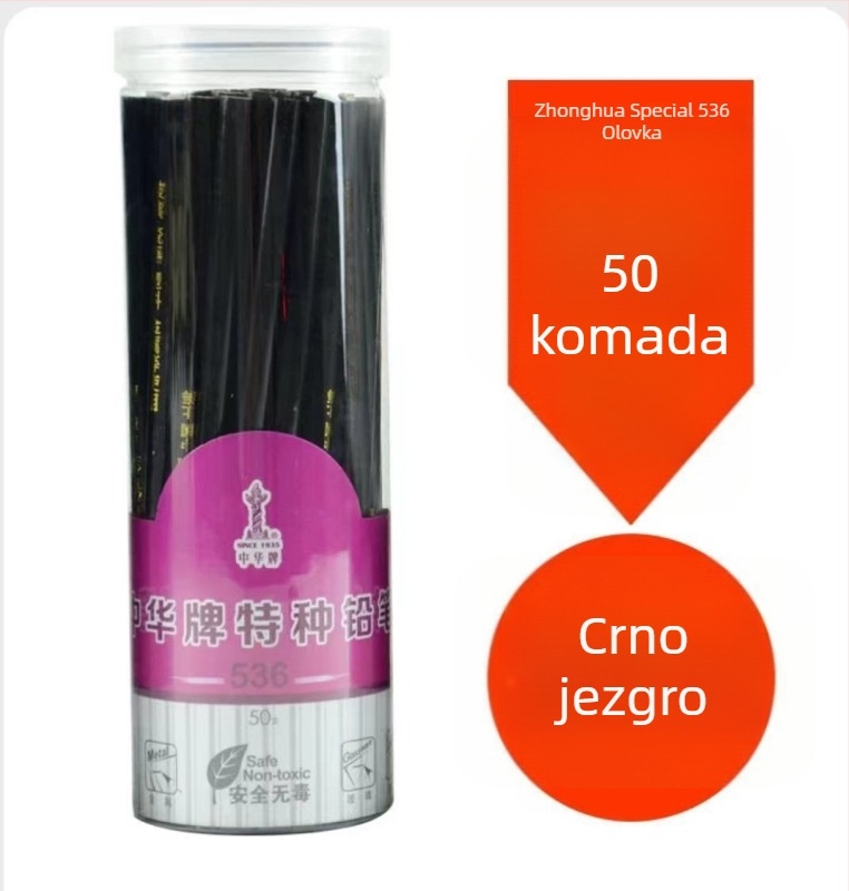 Stolarska olovka 536 – drveni kućište, HB grafit, model 536