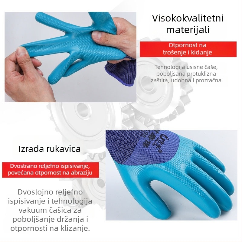 Zaštitne rukavice od goveđe kože za opću uporabu (Brand: druga; Funkcija: druga; Materijal: goveđa koža)
