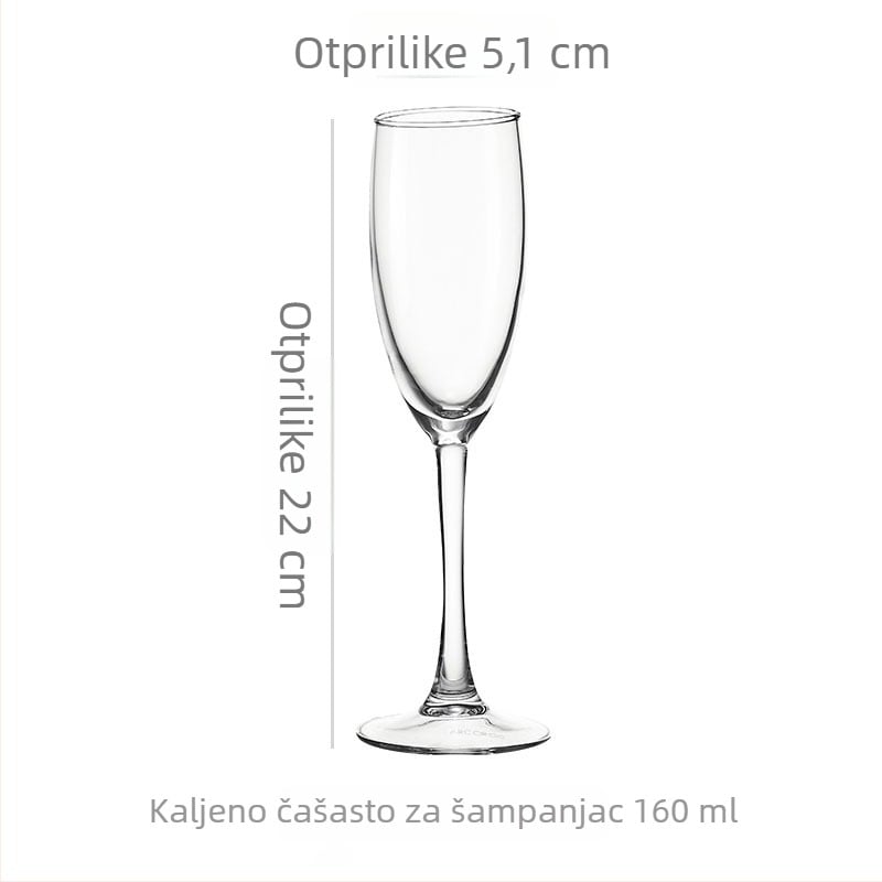 Čaša za crveno vino, staklena, kapacitet 301–400 ml, moderan minimalistički stil, otisnuti logotip, pakiranje u papirnatoj kutiji