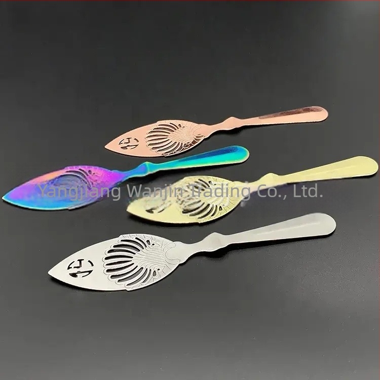 Absint žlica od nehrđajućeg čelika 304, s šupljim dizajnom, cjediljka za šećer i mrežni filtr – bar alat