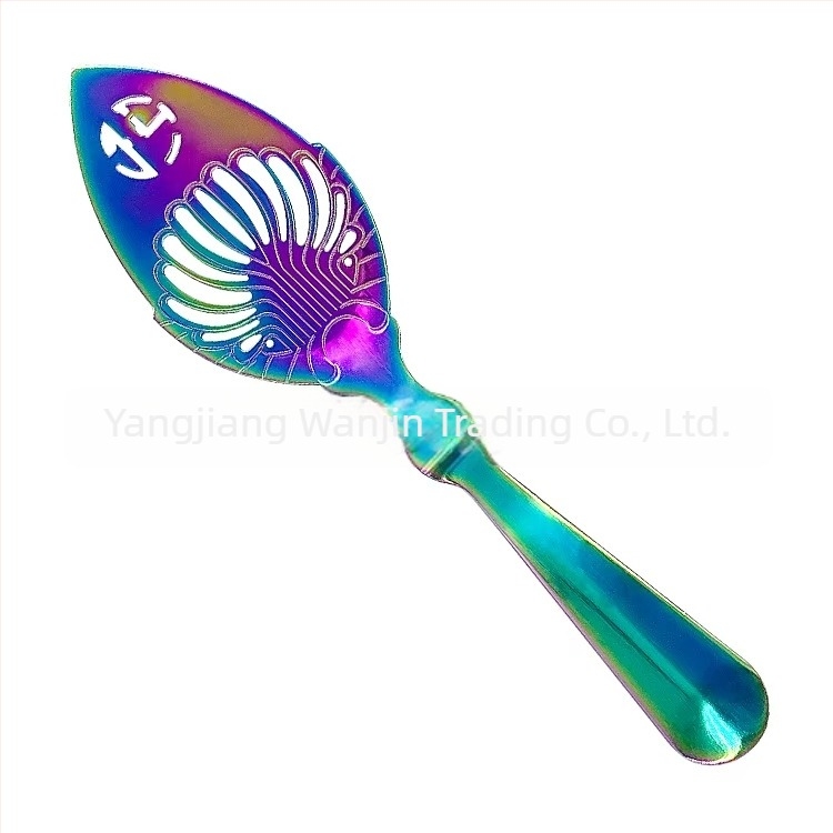 Absint žlica od nehrđajućeg čelika 304, s šupljim dizajnom, cjediljka za šećer i mrežni filtr – bar alat