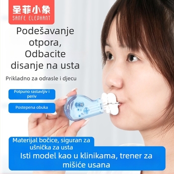 Trener za usne i korektor disanja kroz usta za djecu s adenoidnom hipertrofijom tijekom spavanja — Sanfe Elephant set