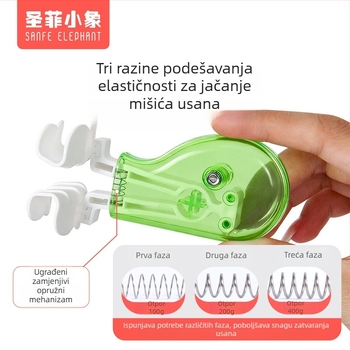 Trener za usne i korektor disanja kroz usta za djecu s adenoidnom hipertrofijom tijekom spavanja — Sanfe Elephant set