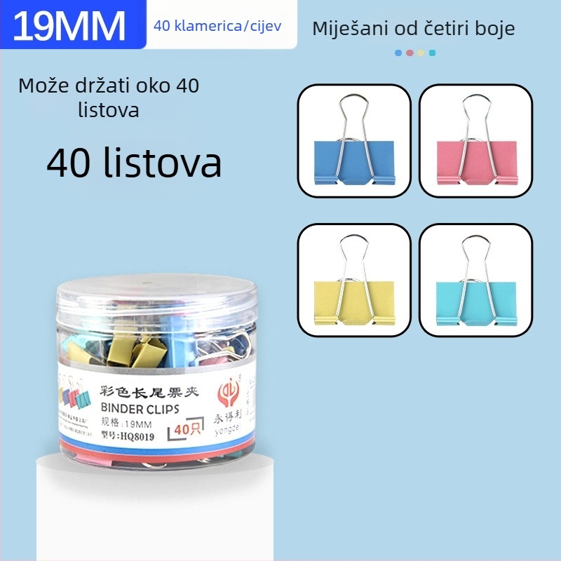 Ever Gai metalni klip za dokumente s dugim repom