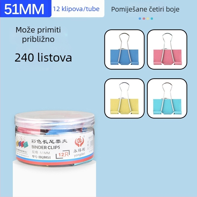 Ever Gai metalni klip za dokumente s dugim repom