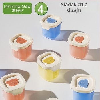 Silikonska posuda za led za dječju hranu – skladištenje pireja, brzo zamrzavanje, jednostavno vađenje, moderan dizajn