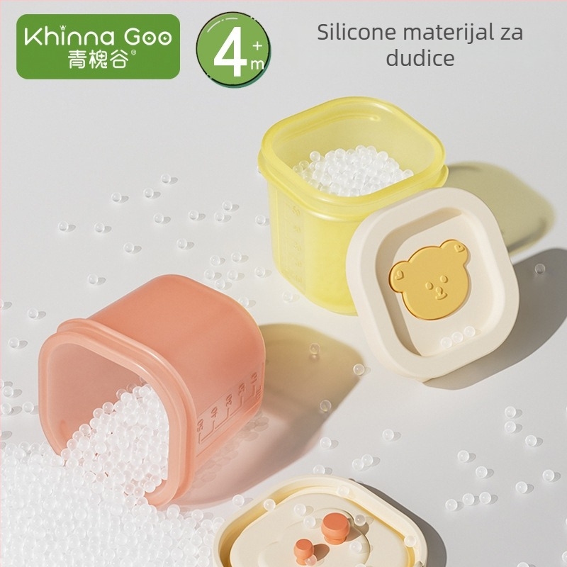 Silikonska posuda za led za dječju hranu – skladištenje pireja, brzo zamrzavanje, jednostavno vađenje, moderan dizajn