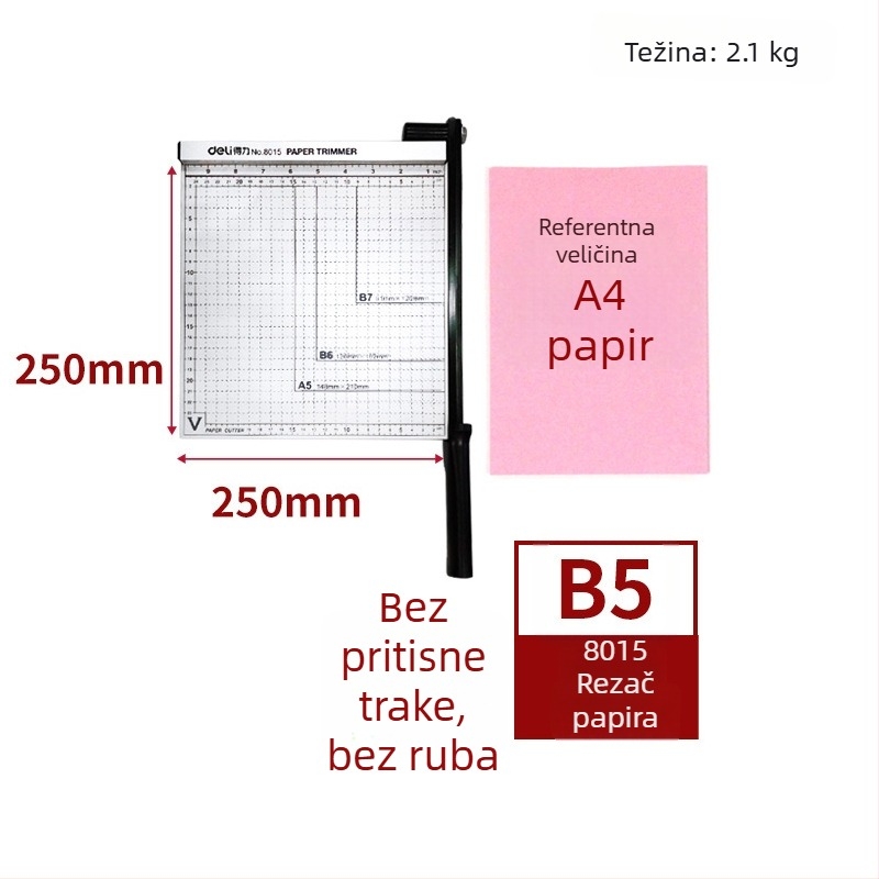 Deli 8014 metalni uredski rezač papira