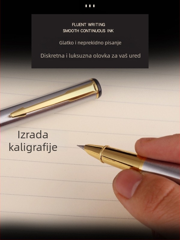 Nagnuto pero za kaligrafiju za odrasle i učenike, 0.38 mm ekstrafina vrh, zakrivljeni vrh 0.8 mm