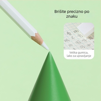 Šesterostranična HB olovka s gumicom, set za učenike prvog i drugog razreda