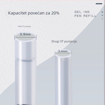 Long-standing patrona za klik pero 0,5 mm, kompatibilna s U9/U17/U20, plastična, u kutiji