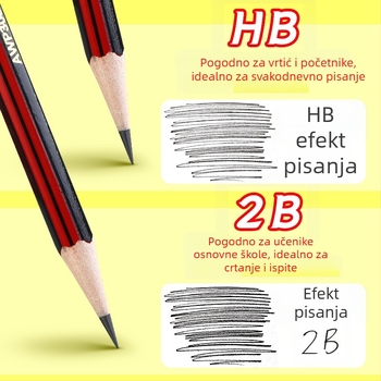 M&G Morning Light HB/2B olovka za učenike prvog i drugog razreda, drveno tijelo