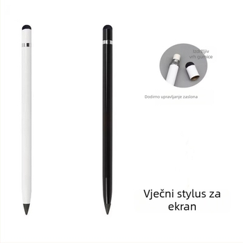 Pisaća s zamjenjivim vrhom od vječne legure, bez oštrenja, dodirni zaslon stylus, metalno kućište