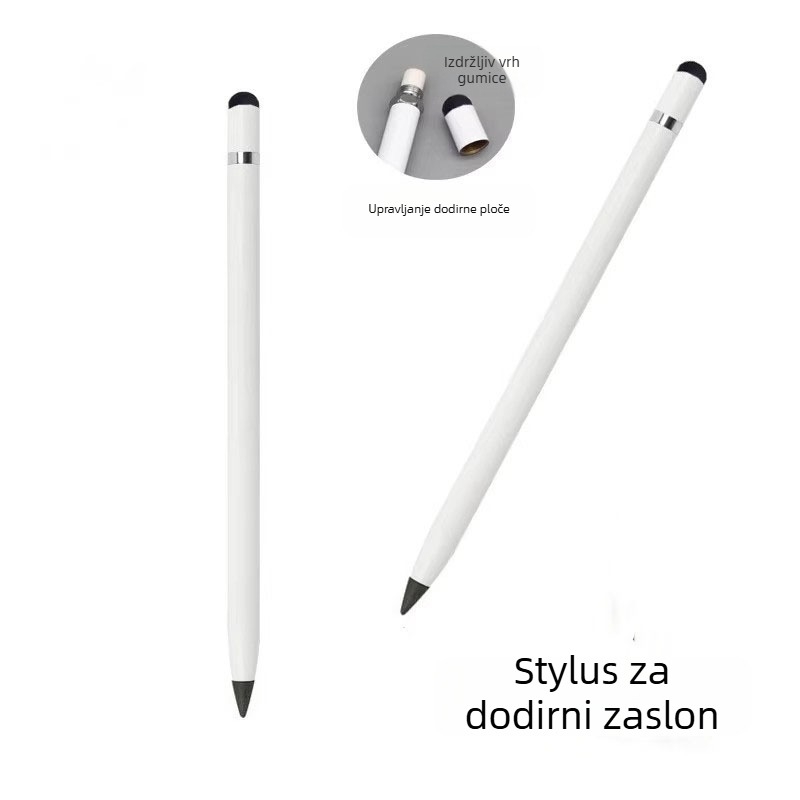 Pisaća s zamjenjivim vrhom od vječne legure, bez oštrenja, dodirni zaslon stylus, metalno kućište