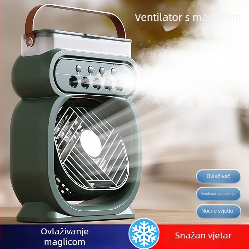 Mali USB stolni ventilator s raspršivačem za ovlaživanje