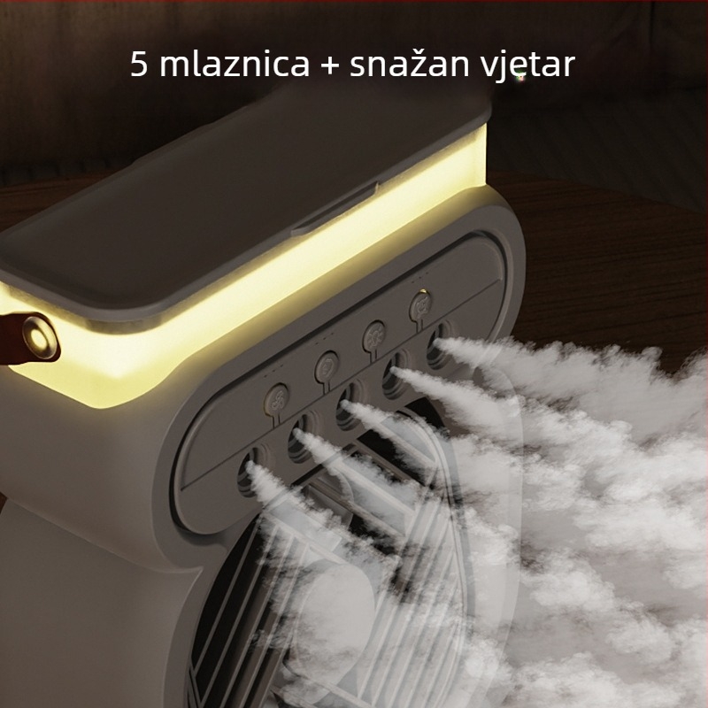 Mali USB stolni ventilator s raspršivačem za ovlaživanje