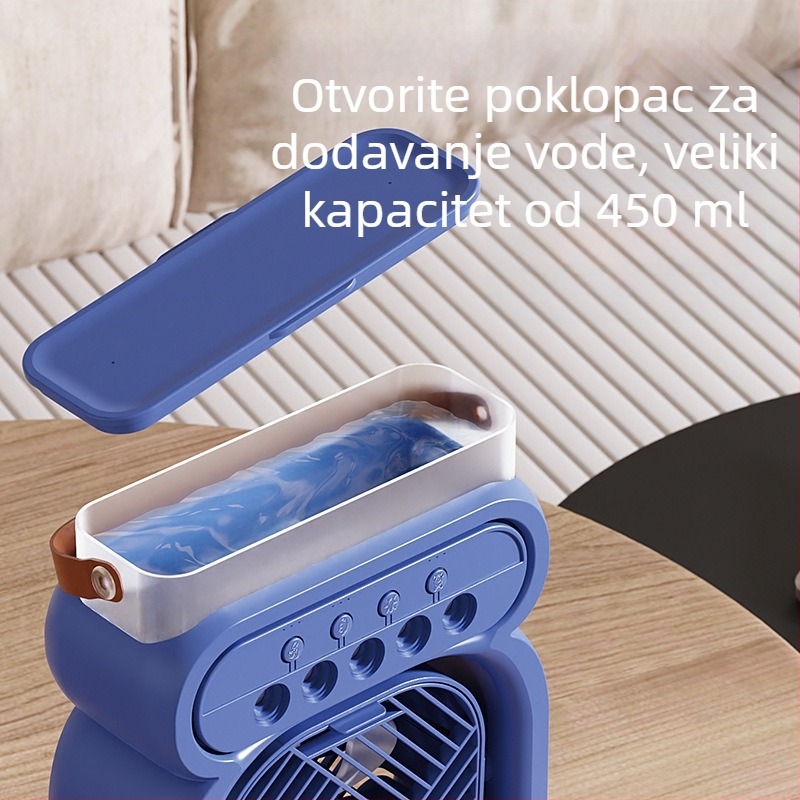 Mali USB stolni ventilator s raspršivačem za ovlaživanje