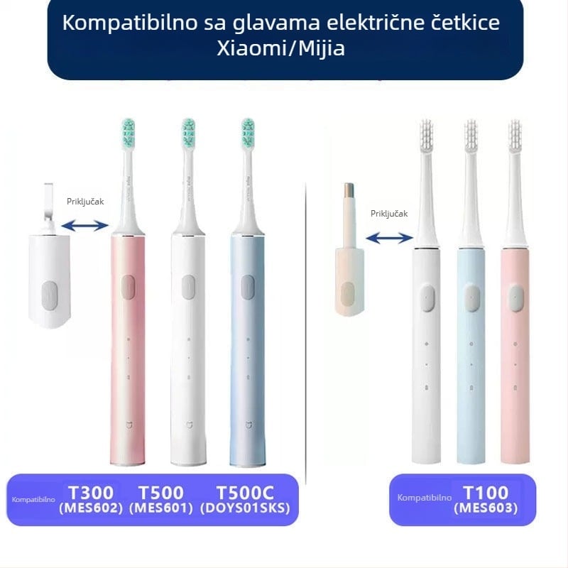 Nadomjesna glava električne četkice Pleasant tooth, kompatibilna s Mijia T300/T500/MES601/T700