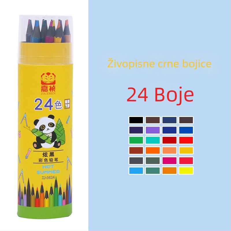 Višebojne izbrisive bojice za crtanje, setovi od 12, 24 ili 36 boja, za osnovnu školu