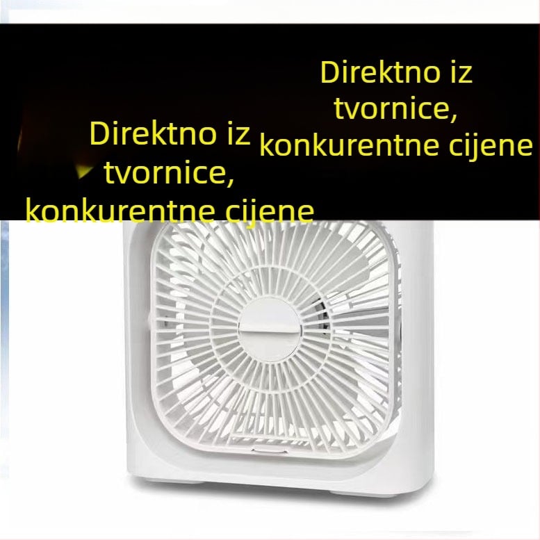 Spray ventilator USB-pogona, 3 lopatice, noćno svjetlo i tajmer