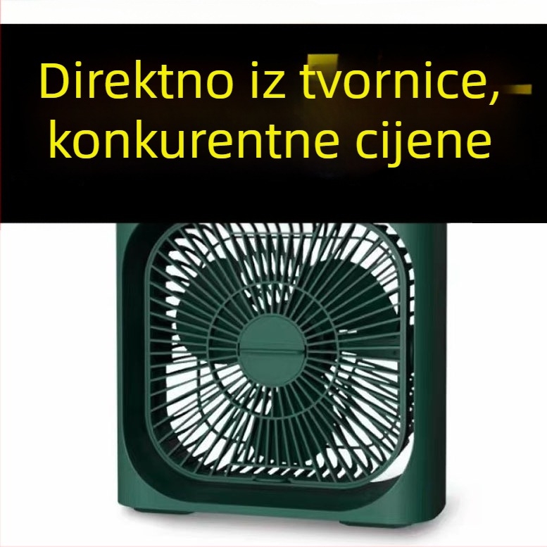Spray ventilator USB-pogona, 3 lopatice, noćno svjetlo i tajmer